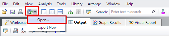 Screenshot of opening of the Excel Manager